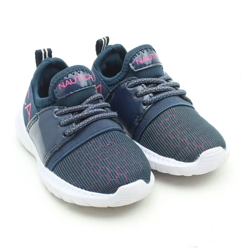 Nautica Little Kids Navy Blue Slip On Sneakers